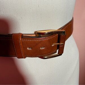 Buxton Brown Leather Belt